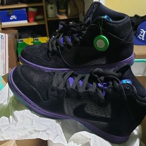 NIKE DUNK HIGH BLACK 🍇 GRAPE DS NEW size 13